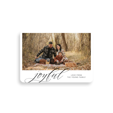 joyful christmas card