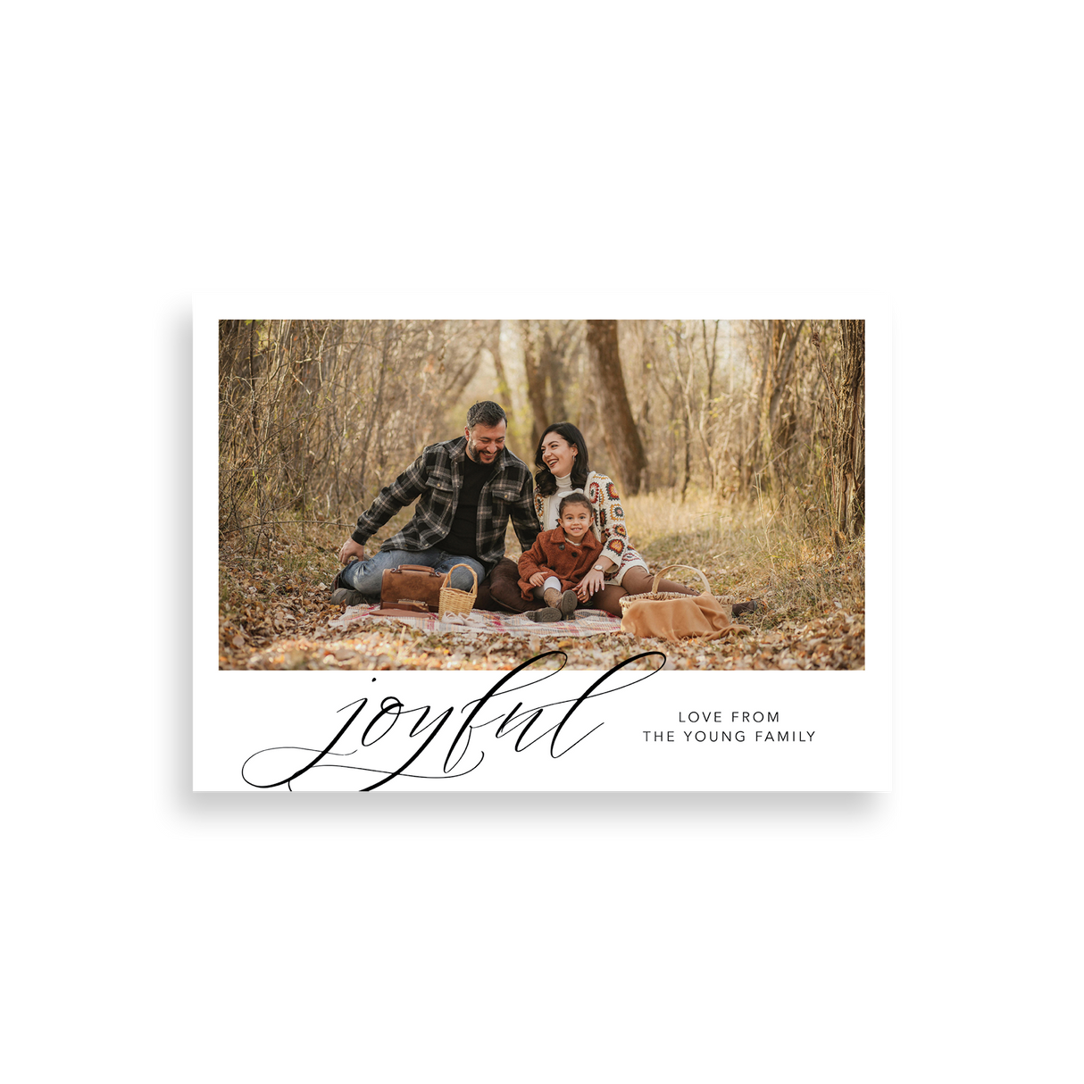 joyful christmas card