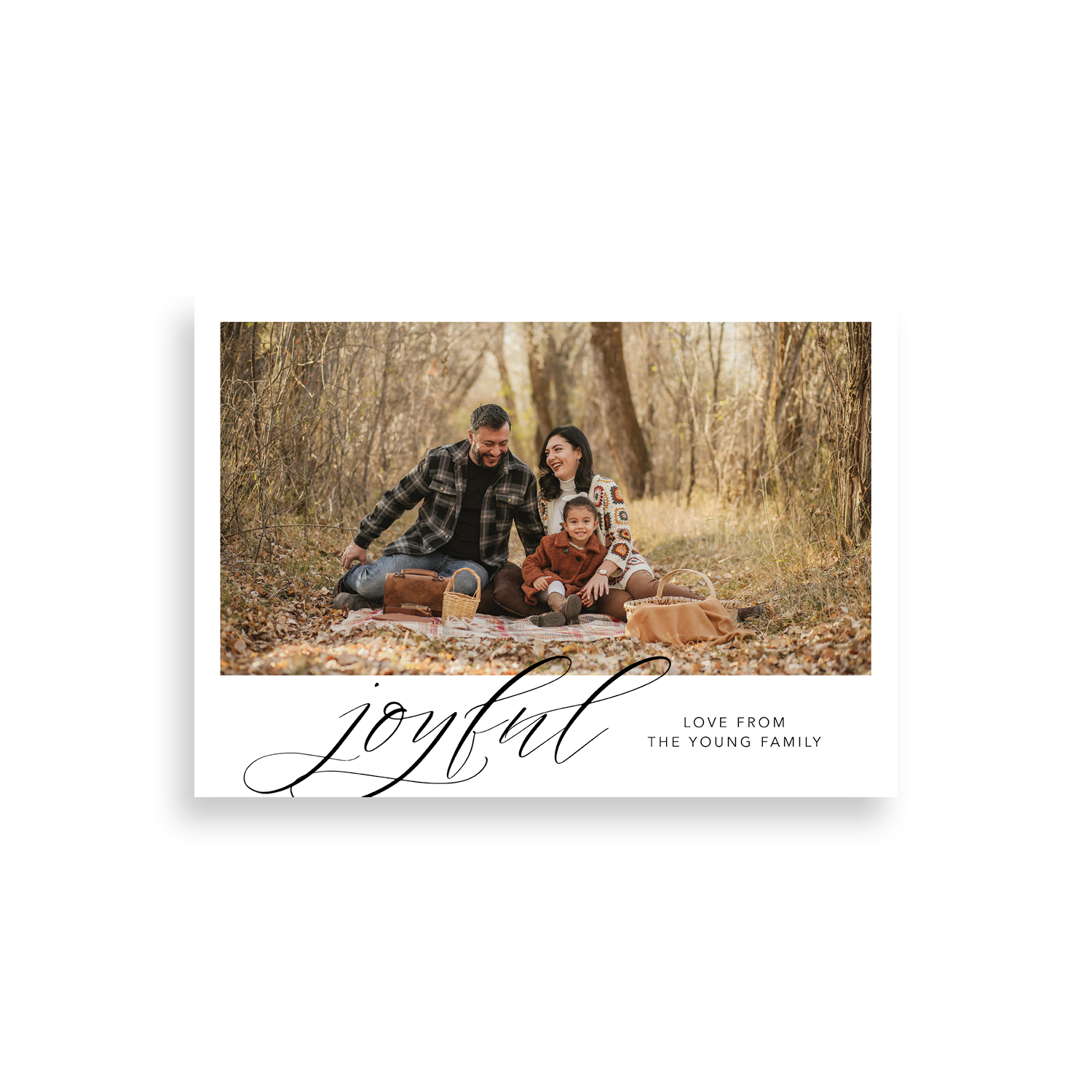 joyful christmas card