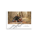 joyful christmas card