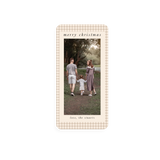 Light Plaid Christmas Card with rounded corners