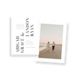 modern bold name invitation