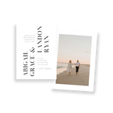 modern bold name invitation