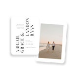 modern bold name invitation rounded