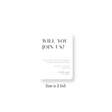 Modern Bold Name RSVP rounded