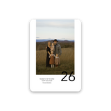 Modern New Year 26 Card with rounded corners