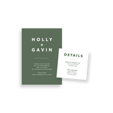 modern sage invitation