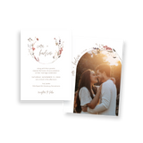 modern wildflower invitation