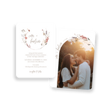 modern wildflower invitation rounded