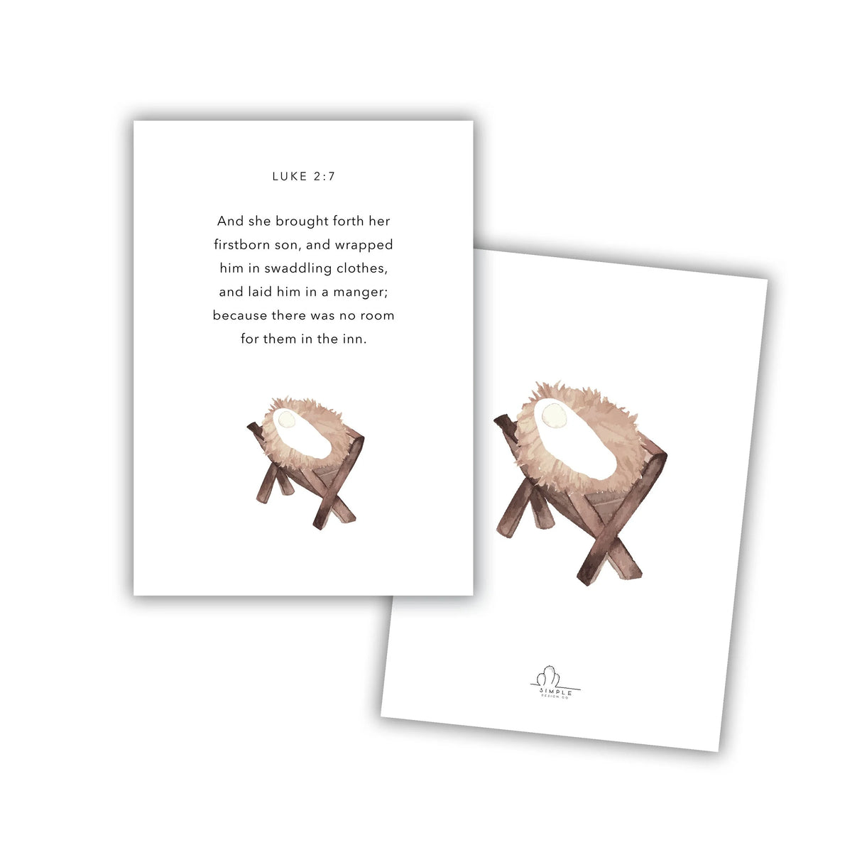 Luke 2:7-14 Memorization Cards