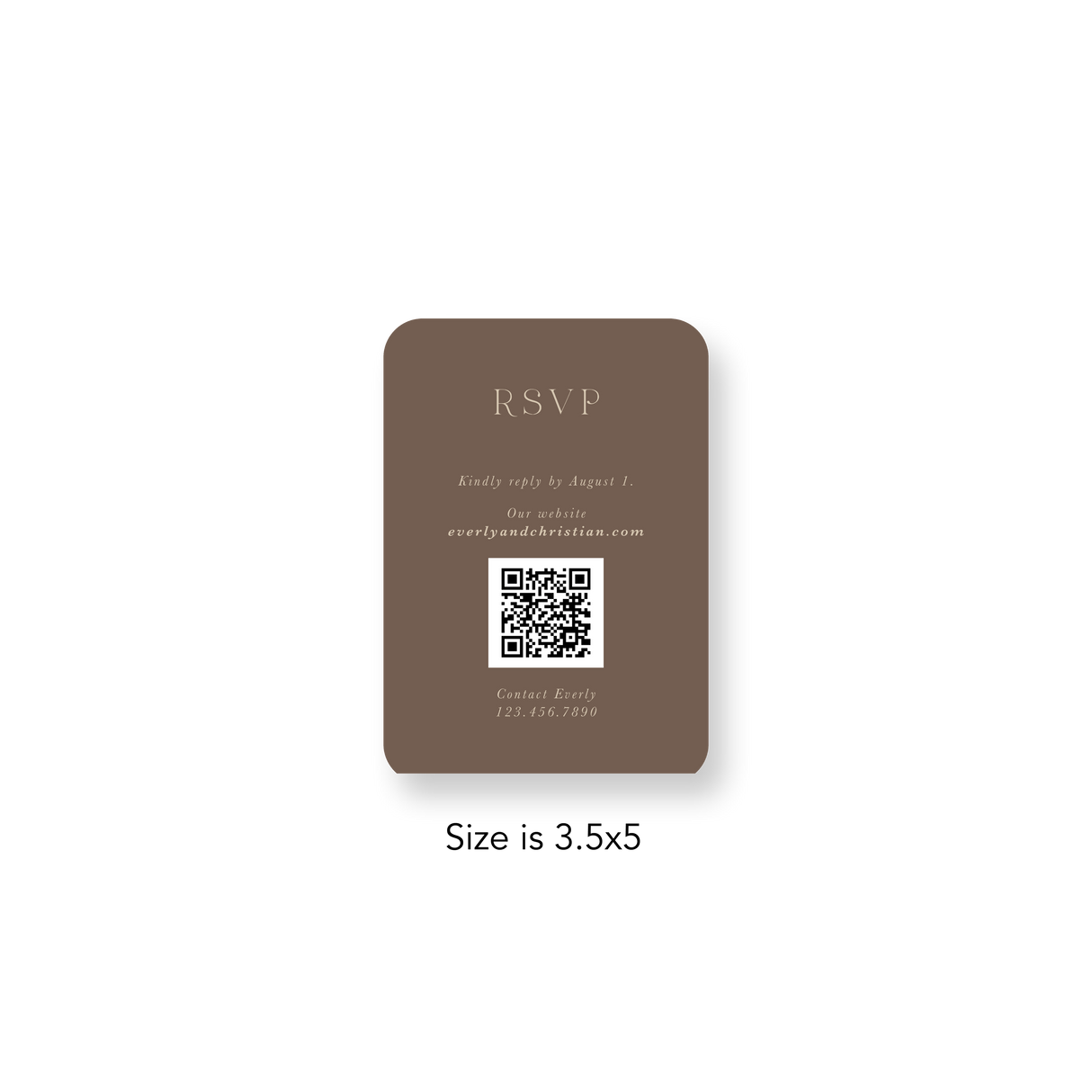 Neutral Floral RSVP rounded
