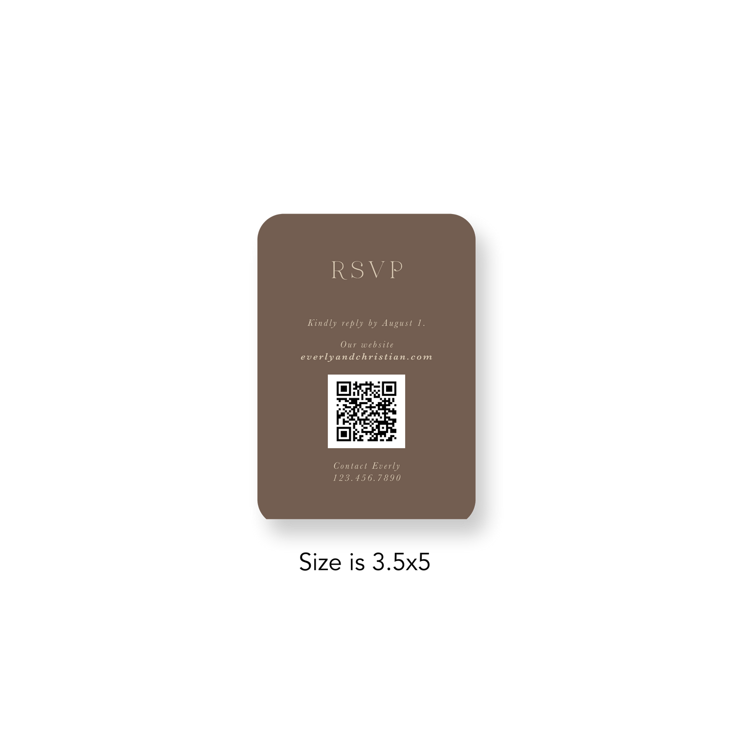 Neutral Floral RSVP rounded