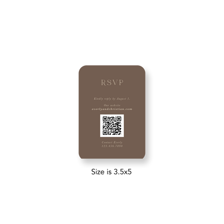 Neutral Floral RSVP rounded
