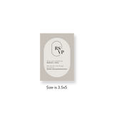 Neutral Oval RSVP