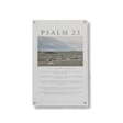 Psalm 23 11x17 print, green pasture with sheep