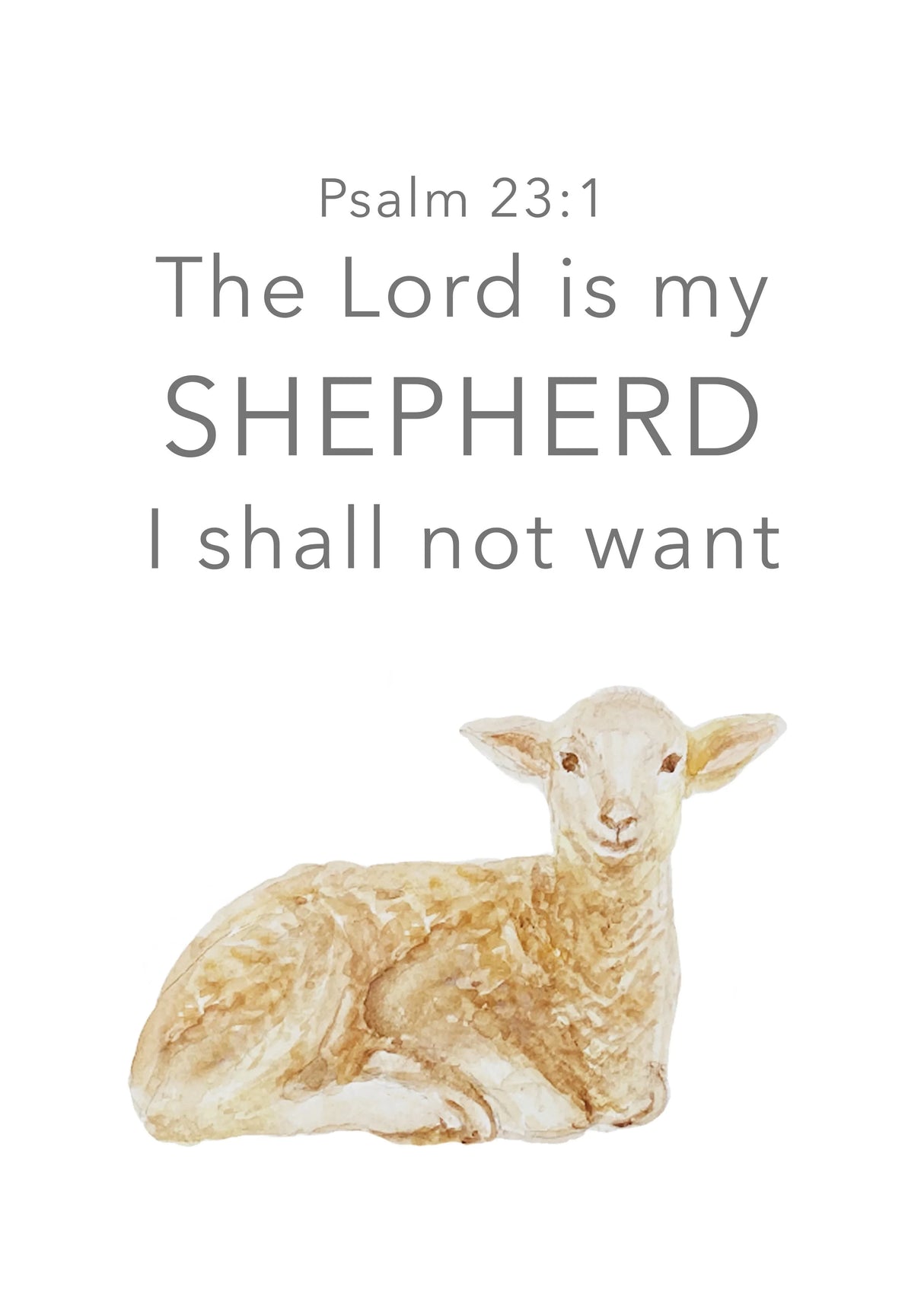 Psalm 23 Entire Chapter Memorization Cards