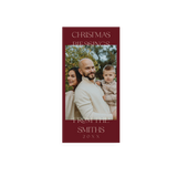 Red Christmas Blessings Card front