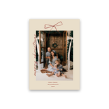 Red Bow Christmas Card front