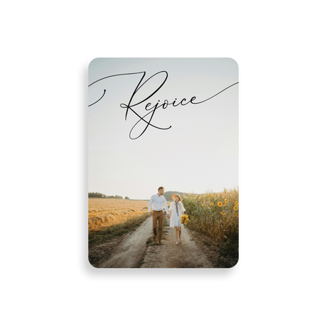 Rejoice Christmas Card back