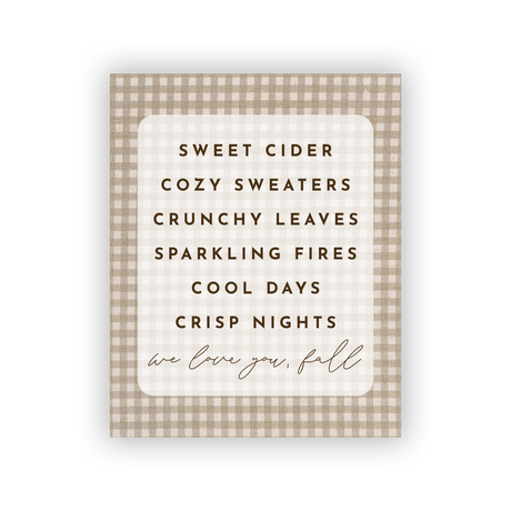 Love Fall - Printable Only