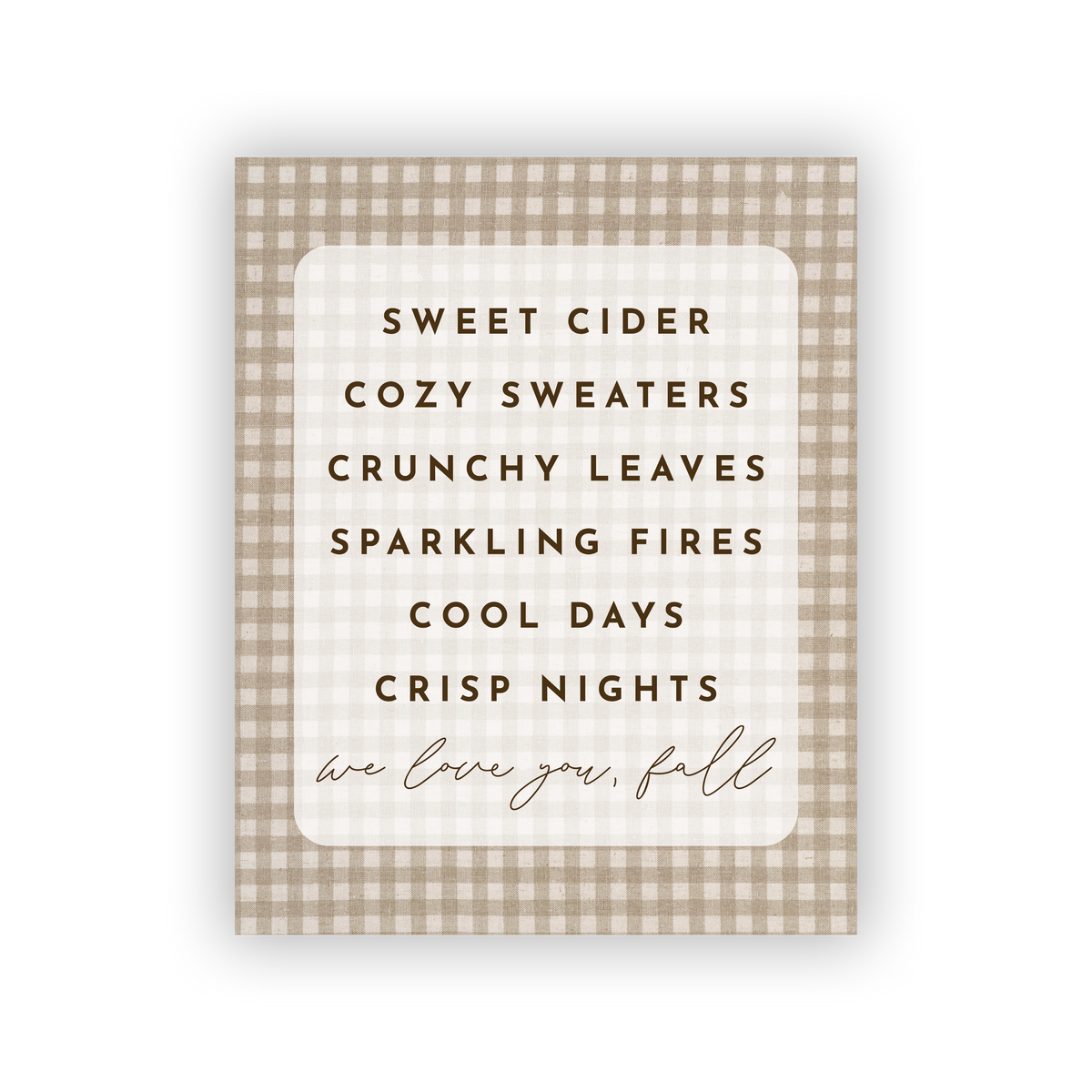 Love Fall | Print + Hanger