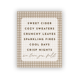 Love Fall | Print + Hanger