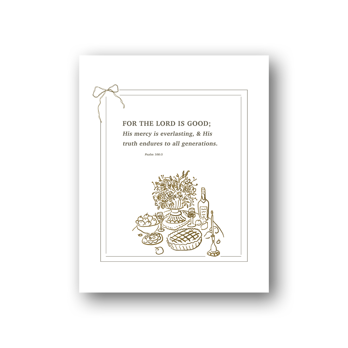 For the Lord is Good | Print + Hanger