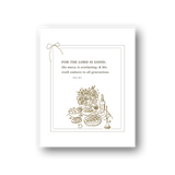For the Lord is Good | Print + Hanger