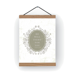 He Will Fight for You print and hanger