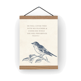 Under His Wings print and hanger