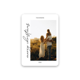 Sideways Merry Christmas Card with rounded corners