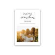 Simple Half Photo Christmas Card front
