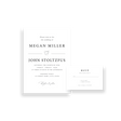 simplistic white invitation