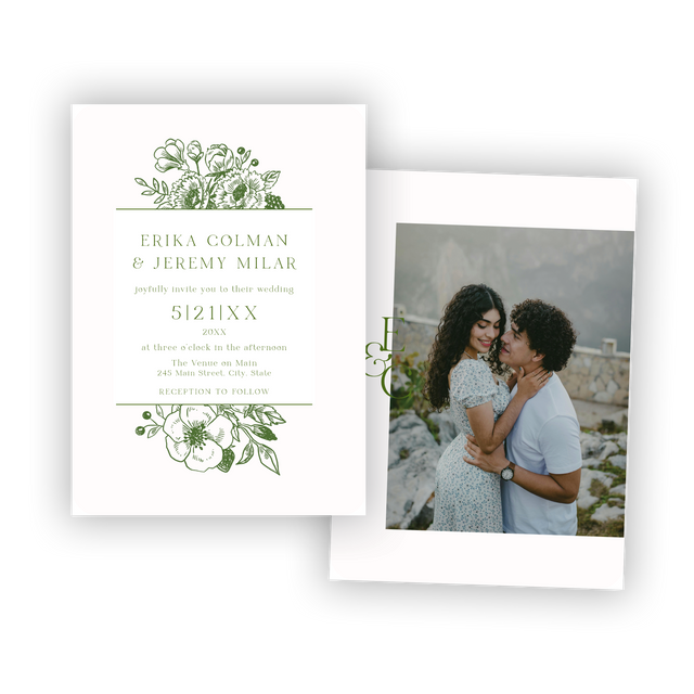 spring pink invitation
