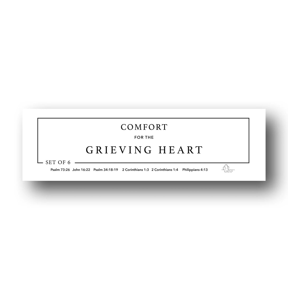 Comfort For The Grieving Heart Desktop Set