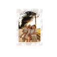 Tan Floral Christmas Card front