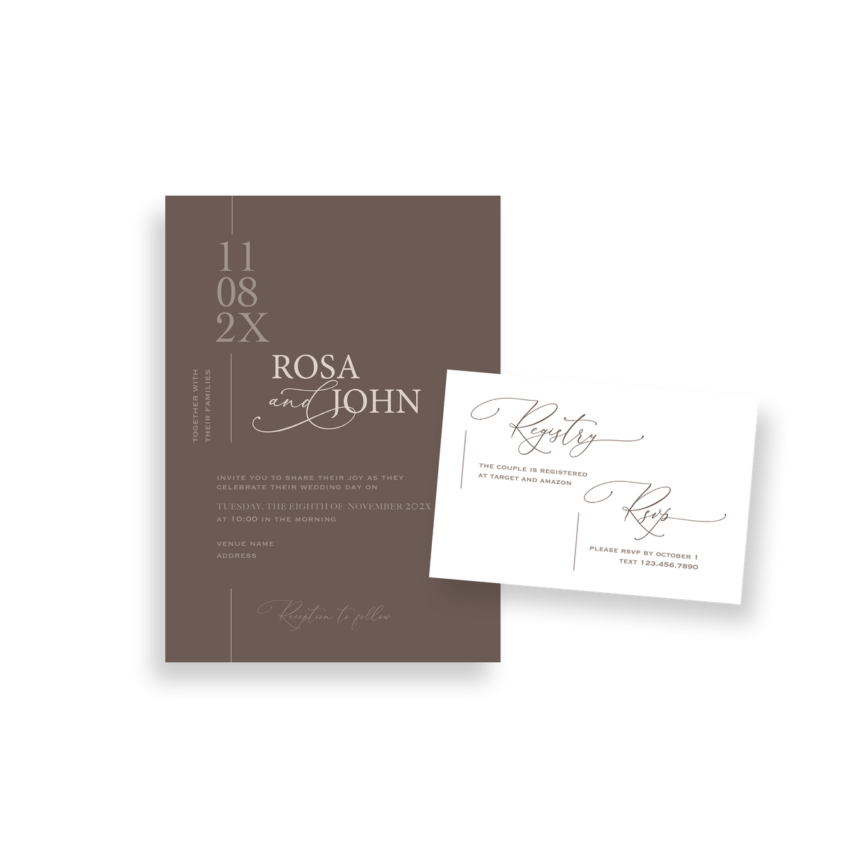 terra cotta invitation