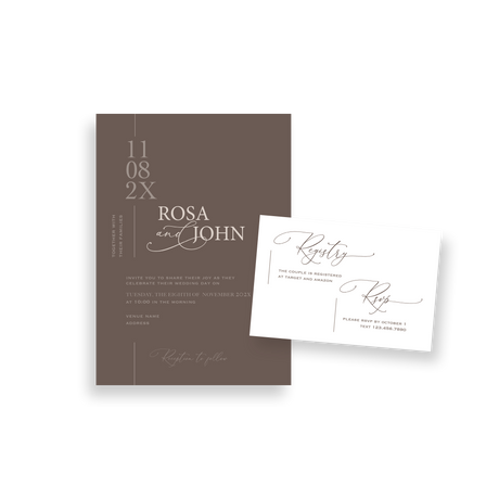 terra cotta invitation