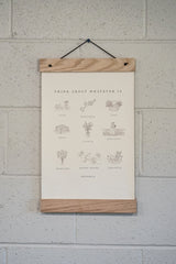 Think On These Things 11x17 print styled hanging on a wall