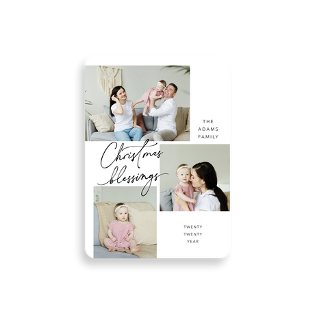 three photo collage christmas