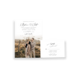 timeless white invitation