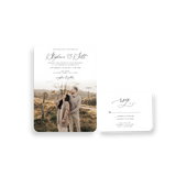 timeless white invitation rounded