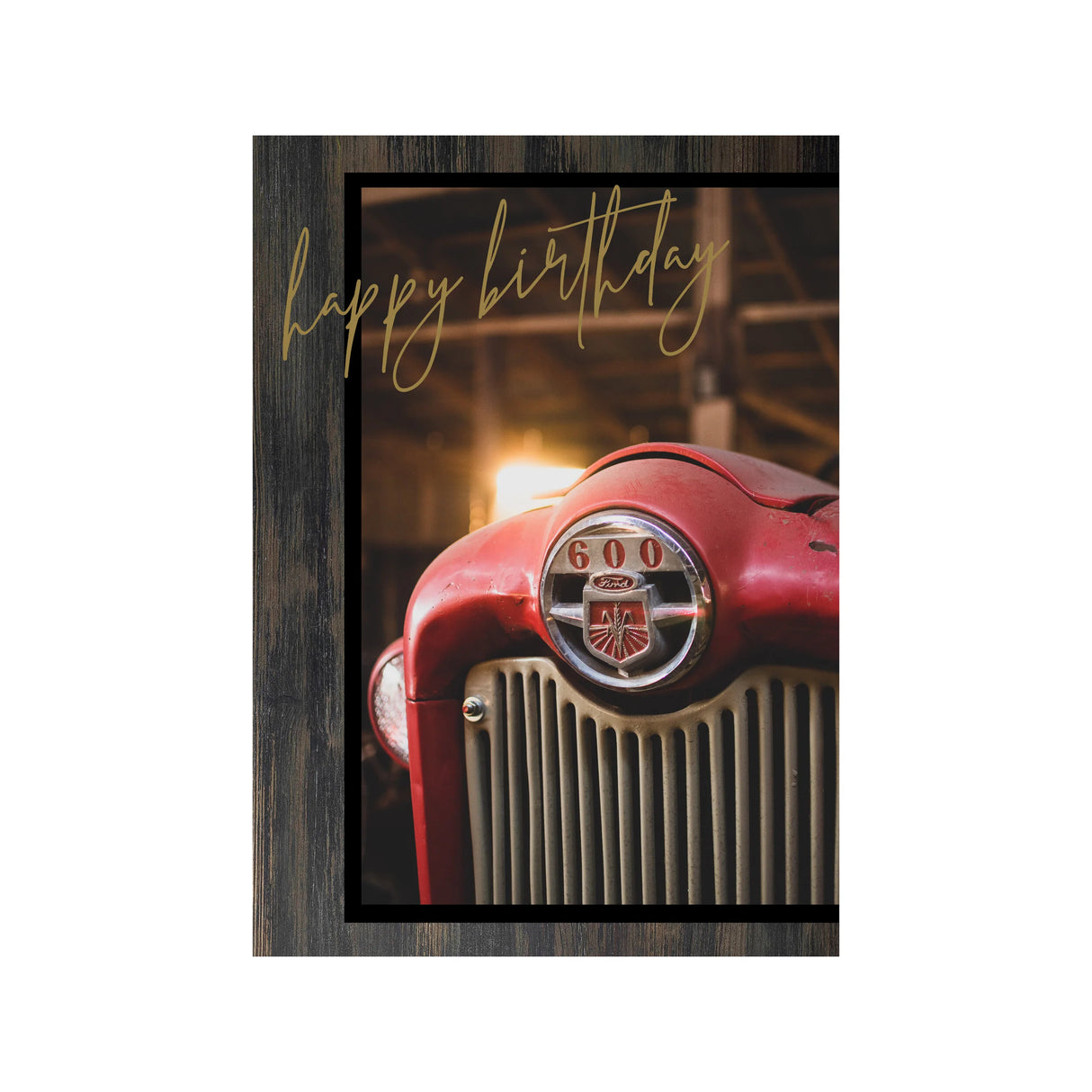 Happy Birthday Anyone (Vintage Tractor) 5x7