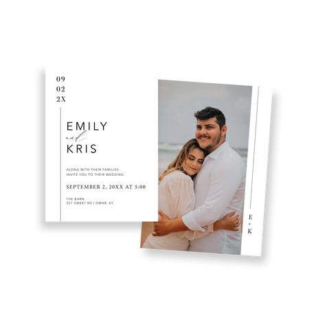 vertical line invitation